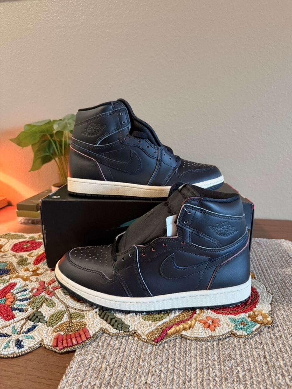 Jordan 1 Retro High OG Self Expression Black Muslin University Red DZ5485 002